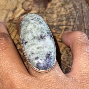 Dendritic Agate Ring Size 7 1/4